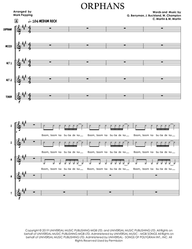 Orphans (arr. Mark Pepping)