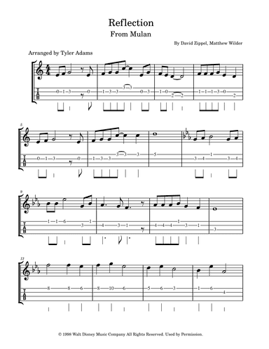 Reflection (arr. Tyler Adams)