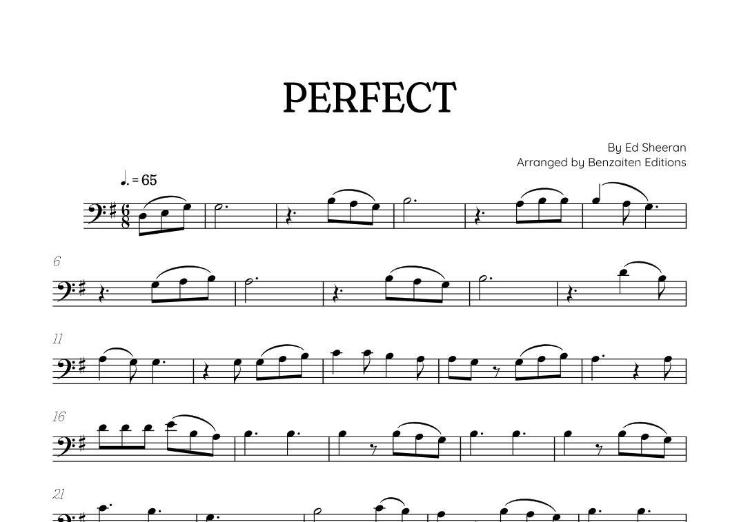 Perfect (arr. Benzaiten Editions)