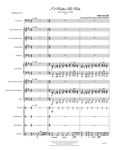 I'd Rather Be Rich (arr. Patrick Sheehan)