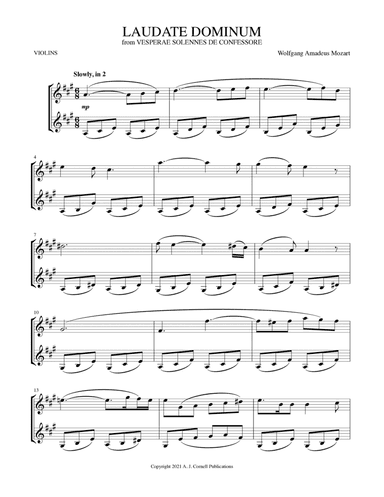 Laudate Dominum (arr. Mark Phillips)