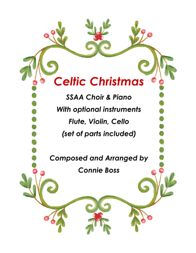 Celtic Christmas SSAA and piano with optional instruments