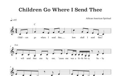 Children Go Where I Send Thee (arr. Riverside Guitar School)