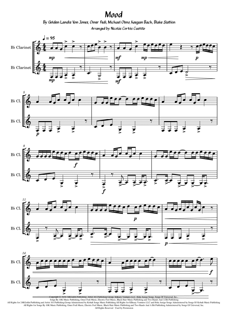 Mood (arr. Nicolás Cortés Castillo)