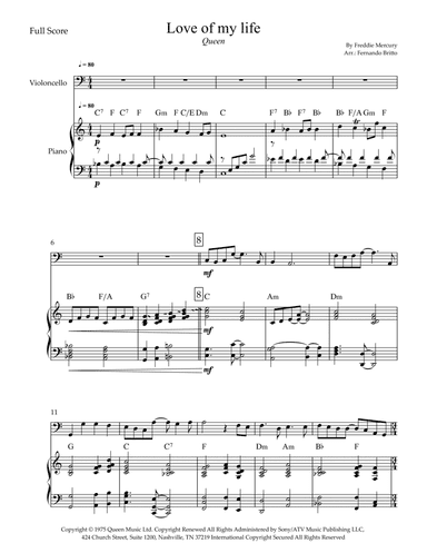 Love Of My Life (arr. Fernando Britto)