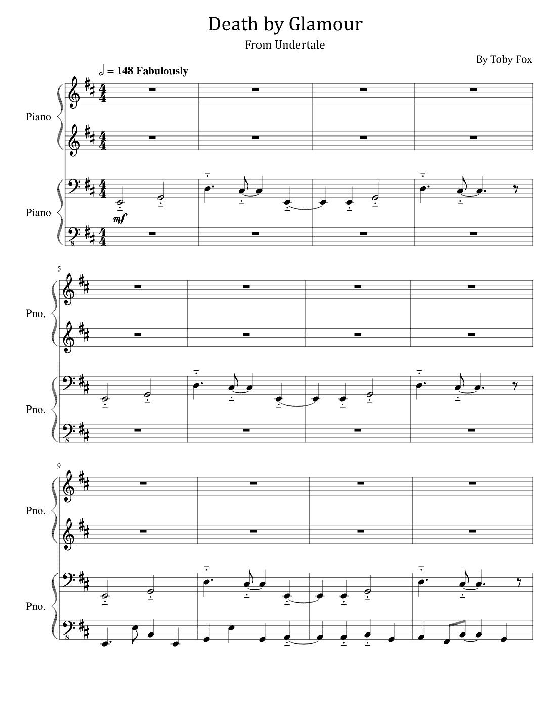 Death By Glamour (arr. poon)