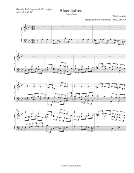 Blaenhafren (arr. Scott Roberts)