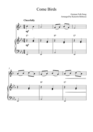 Come Birds (arr. Kaiserin Rebecca)