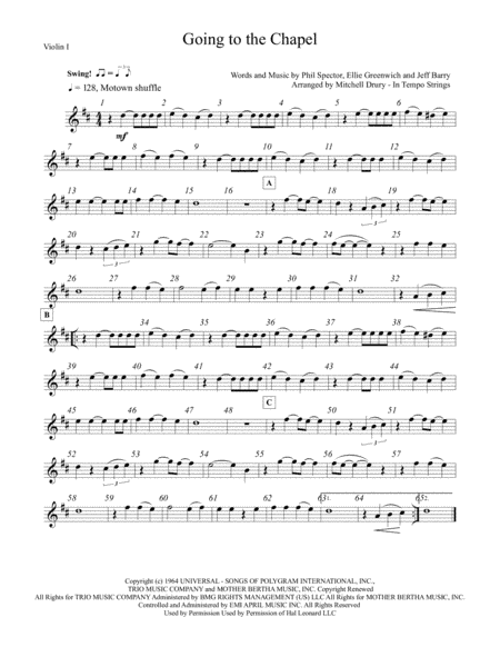 Chapel Of Love (arr. Mitchell Drury)