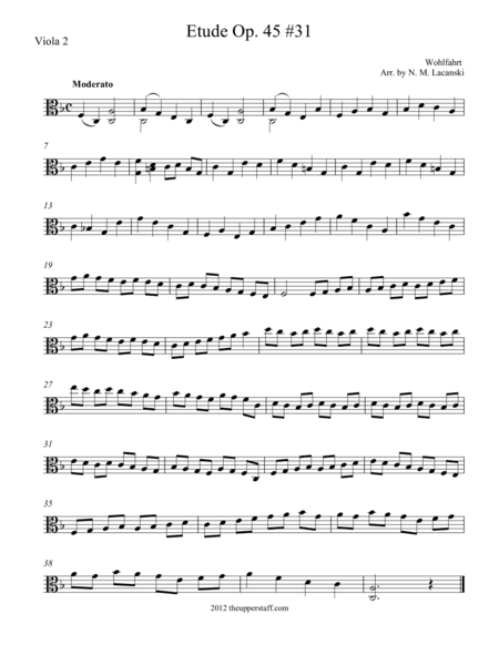 Etude Op. 45 #31 (arr. Nick Lacanski)
