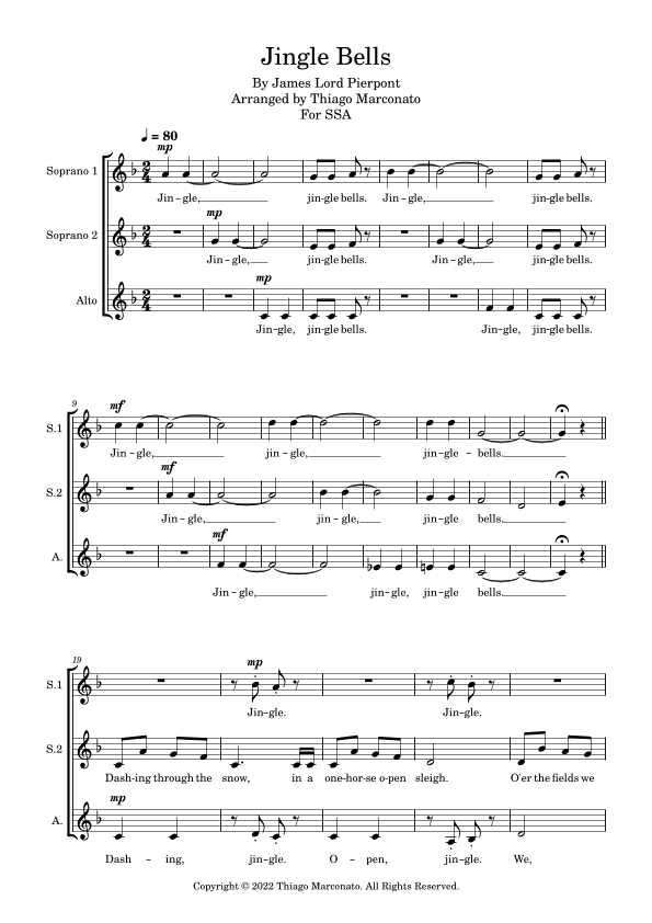 Jingle Bells (arr. Thiago Marconato)
