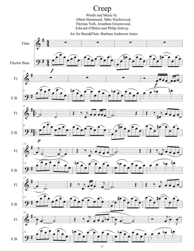 Creep (arr. Barbara Anderson-Jones)