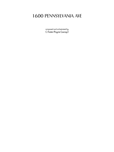 1600 Pennsylvania Ave