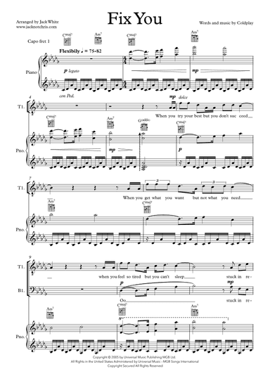 Fix You (arr. Jack White)