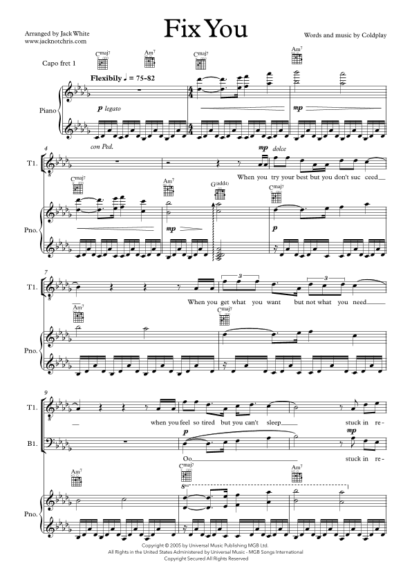 Fix You (arr. Jack White)