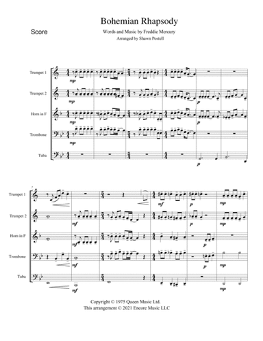 Bohemian Rhapsody (arr. Shawn Postell)