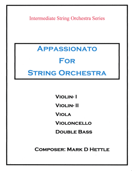 Appassionato For String Orchestra