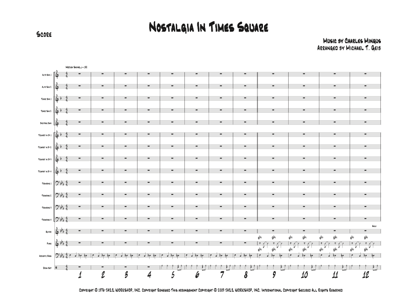Nostalgia In Times Square (arr. Michael T. Geib)