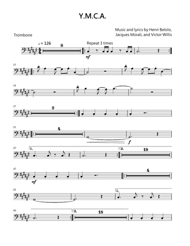 Y.m.c.a. (arr. David Lartey)
