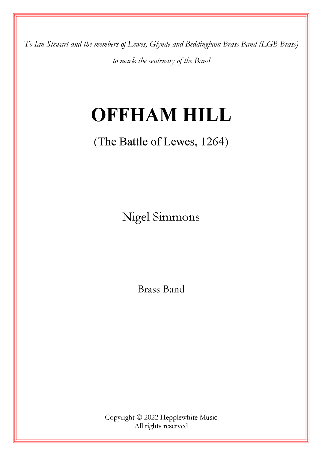 Offham Hill (The Battle of Lewes, 1264)