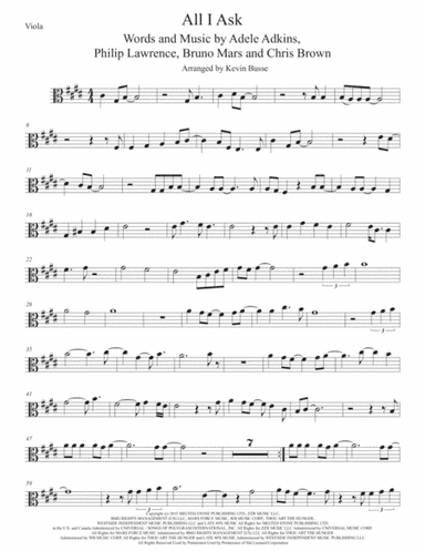 All I Ask (arr. Kevin Busse)