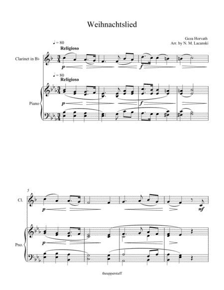 Weihnachtslied (arr. Nick Lacanski)