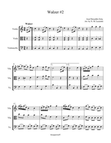 Walzer #2 (arr. Nick Lacanski)