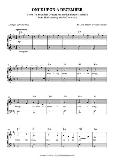 Once Upon A December (arr. Valdir Maia)