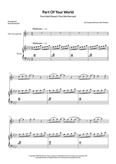 Part Of Your World (reprise) (arr. Samuel Sequeira)