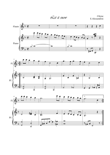 Let It Snow! Let It Snow! Let It Snow! (arr. Ester Alessandrini)