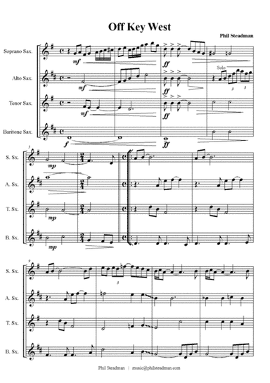 Cruisin' Suite No. 1 - A Suite of 5 short pieces for SATB Sax Quartet