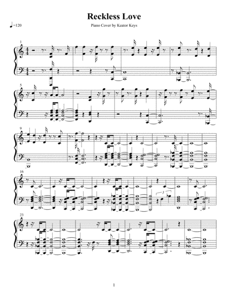 Reckless Love (arr. Keator Keys)