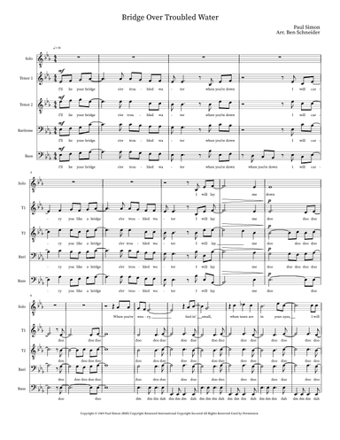 Bridge Over Troubled Water (arr. Ben Schneider)