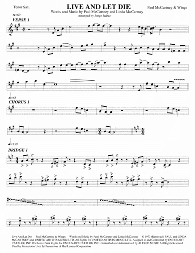 Live And Let Die (arr. Jorge Juárez)
