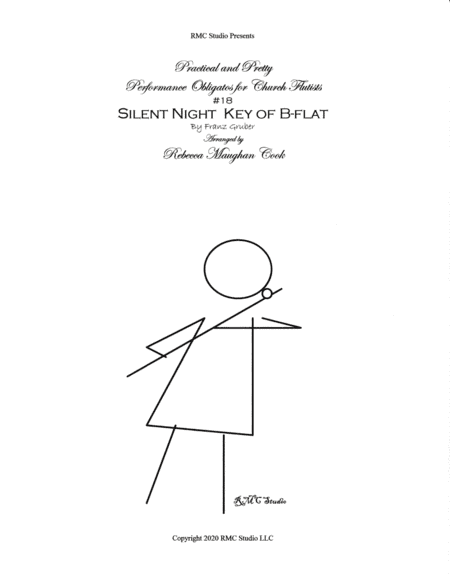 Practical and Pretty: #18 Silent Night Key of B-flat - Obligato (arr. Rebecca Maughan Cook)