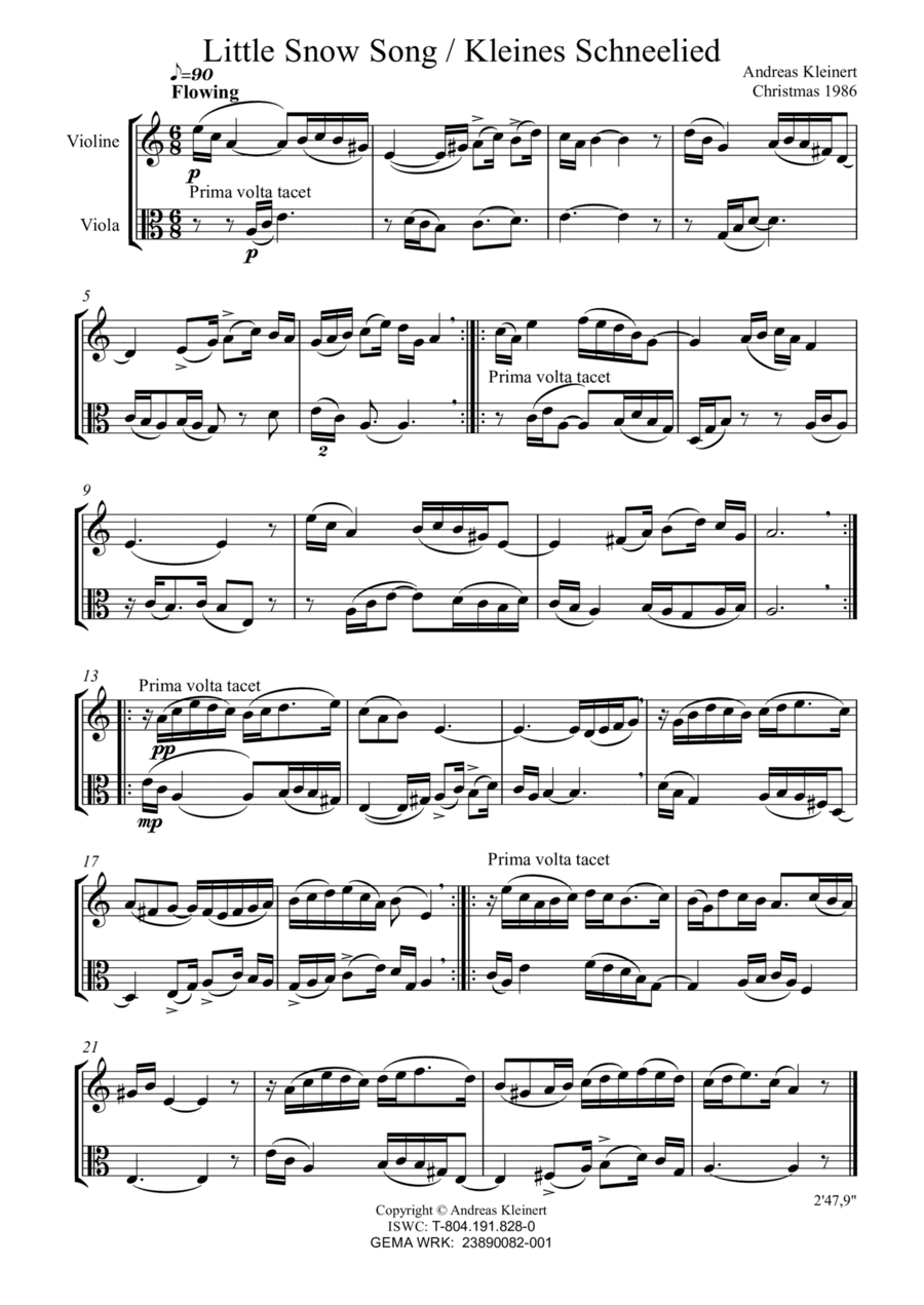 Little Snow Song