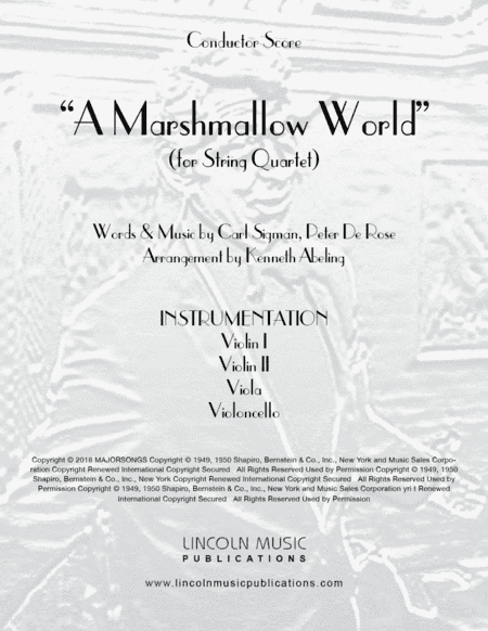A Marshmallow World (arr. Kenneth Abeling)