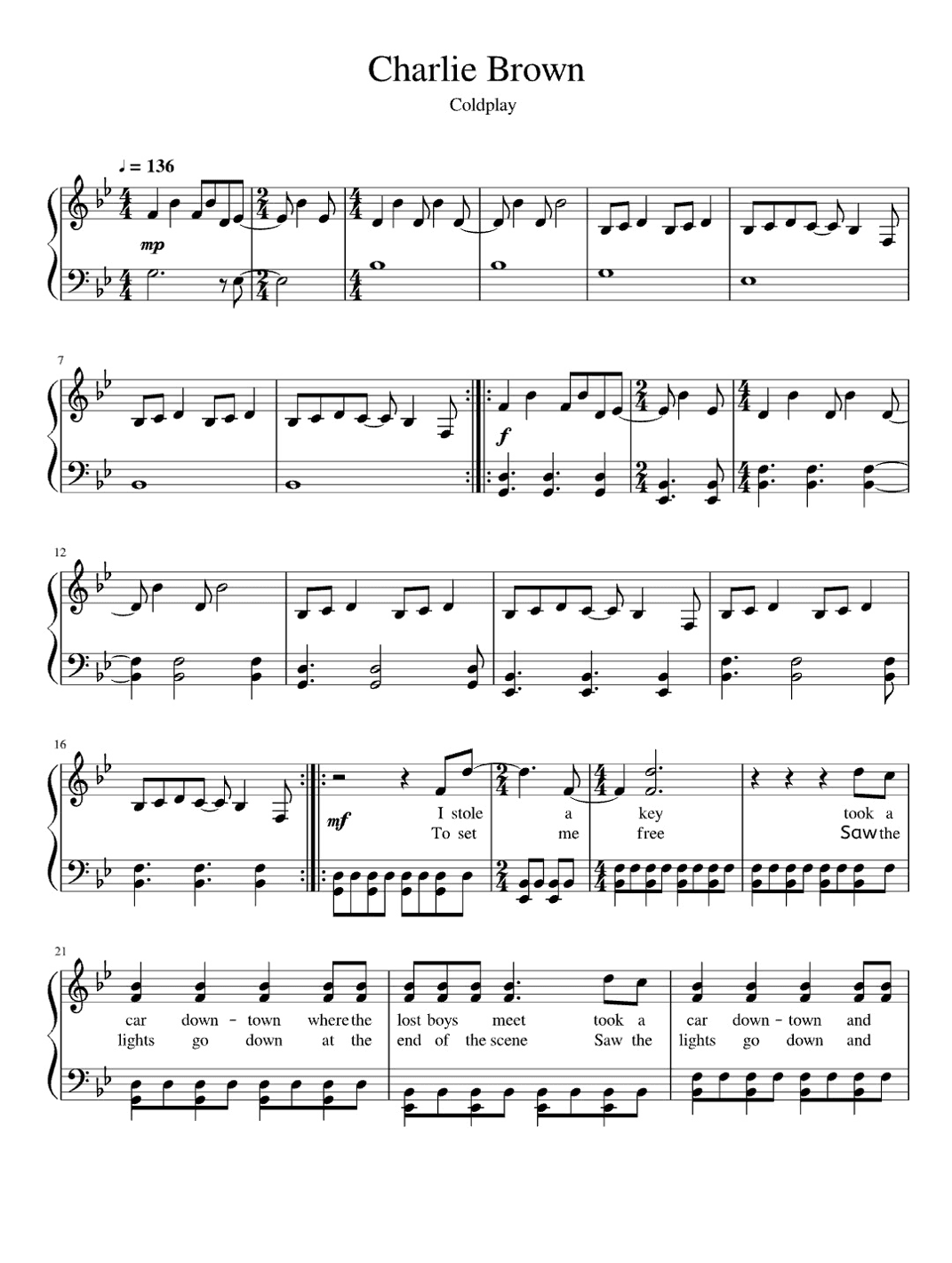 Charlie Brown (arr. Eduardo Sabino)