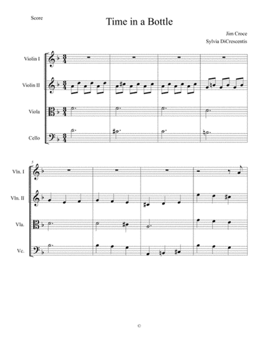 Time In A Bottle (arr. Sylvia DiCrescentis)
