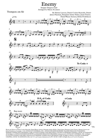 Enemy (arr. Márcio Moreira Júnior)