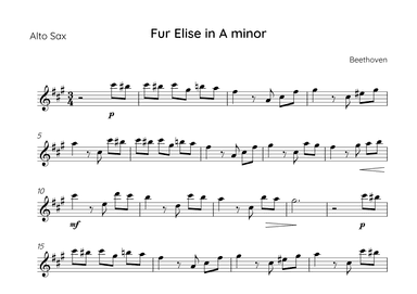 Fur Elise (arr. Sales)