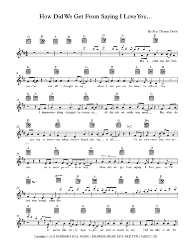 How Did We Get From Saying I Love You ... (arr. Darren Stewart)