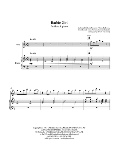 Barbie Girl (arr. Robert Steadman)