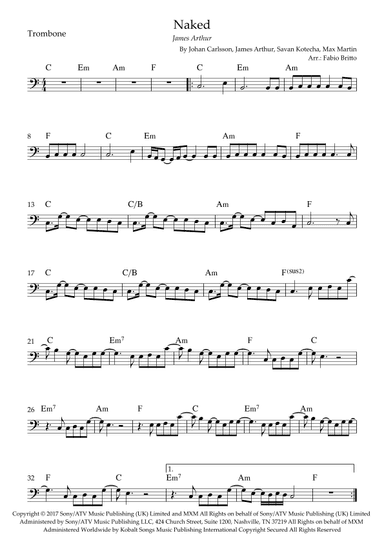 Naked (arr. Fabio Britto)
