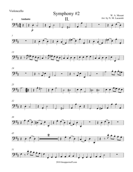 Symphony #2 Movement II. (arr. Nick Lacanski)
