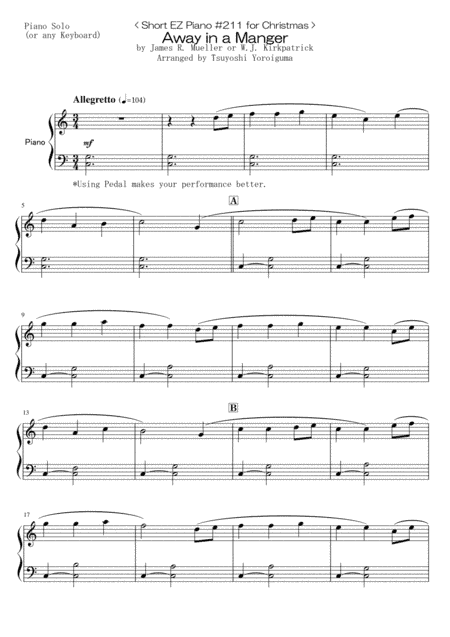 Away in a Manger (arr. Tsuyoshi Yoroiguma)