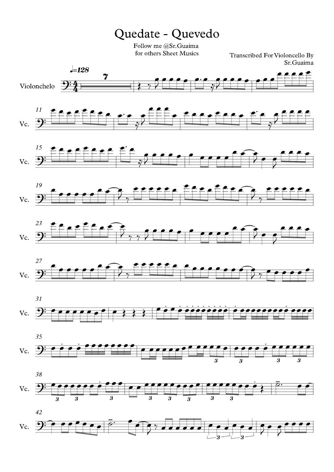 Quevedo Bzrp Music Sessions Vol 52 (arr. Sr. Guaima)