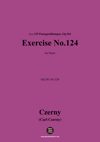 C. Czerny-Exercise No.124,Op.261 No.124 (arr. OSM Press)
