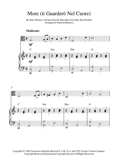 More (ti Guarderò Nel Cuore) (arr. Kaiserin Rebecca)