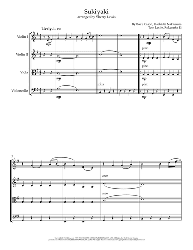 Sukiyaki (arr. Sherry Lewis)